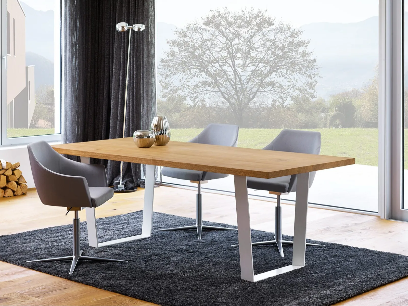 Massivholztisch aus deutscher Eiche