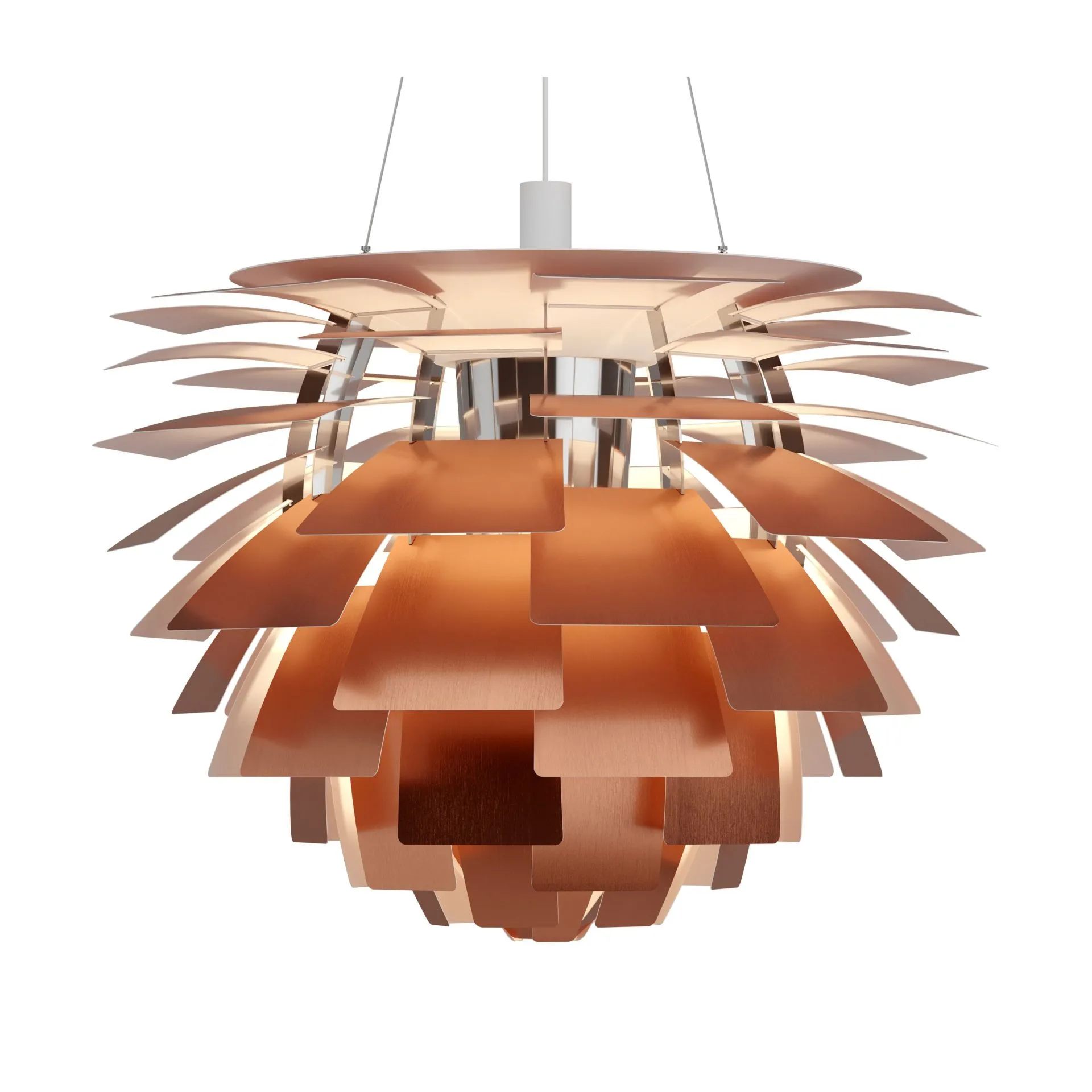 Louis Poulsen PH Artichoke Pendelleuchte aus Kupfer